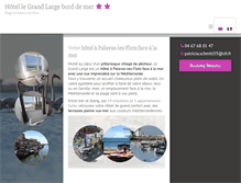 Tablet Screenshot of legrandlarge-palavas.com